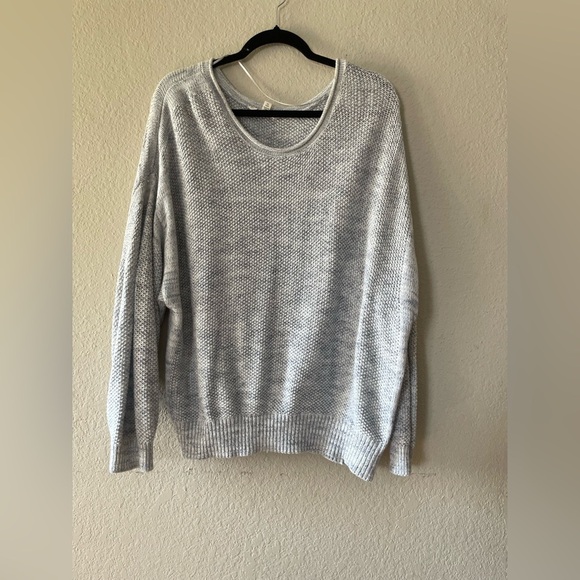 Terra & Sky Women's Gray blue knit slouchy Sweater size 0X (14w) winter chic - Picture 2 of 6